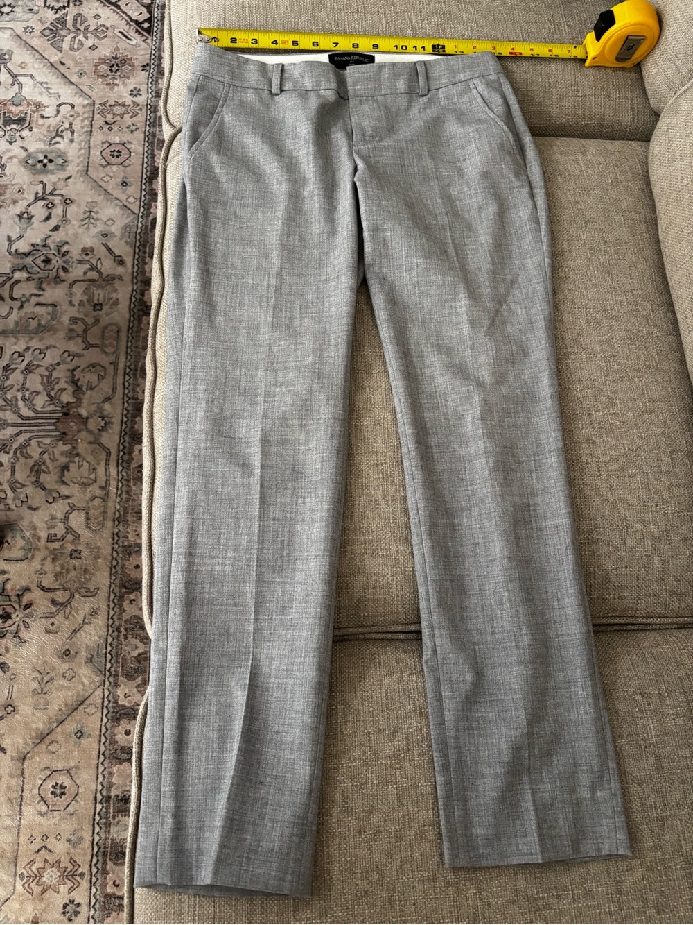 Banana Republic Women's Light Gray Tailored Dress Pants